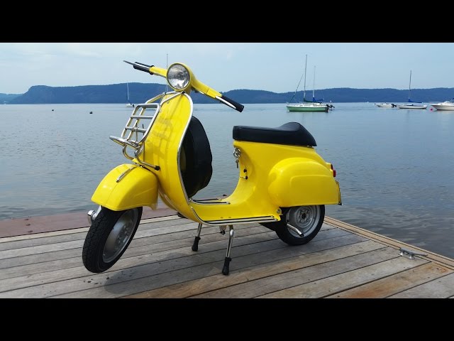 Vintage Vespa 50S (V5SA1T) - the 1967 bumblebee - YouTube