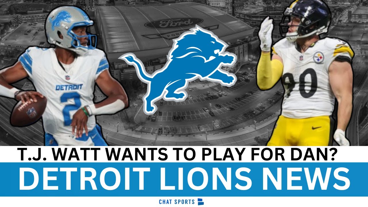 Detroit Lions Rumors: T.J. Watt Trade? Brad Holmes Speaks On Trading For  Edge + Sign QB?