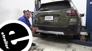 etrailer | DrawTite MaxFrame Trailer Hitch Installation  2020 Subaru Outback Wagon