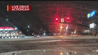 WKBN checks on area road conditions Saturday morning