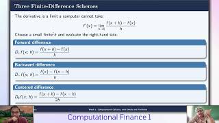 Lecture 5 (part 1) : Computational Calculus of Bond and Portfolio | Numerical Differentiation