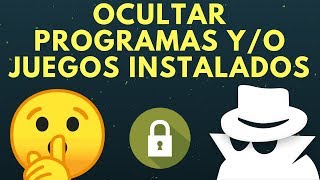 Como esconder programas y/o juegos instalados [SIN INSTALAR NADA!!] [Español] screenshot 5
