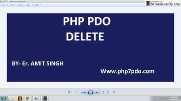 php pdo delete query in hindi||pdo delete query||php pdo tutorial
