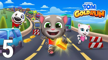 Talking Tom Gold Run Gameplay Walkthrough Part 5 - Unlock Hawaiian Hank