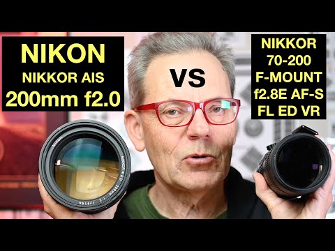 Is The Nikon 200mm f2 AIS Manual Lens Any Good? VS Nikkor f2.8 AFS lens.  Bokeh vs Fringing. - YouTube