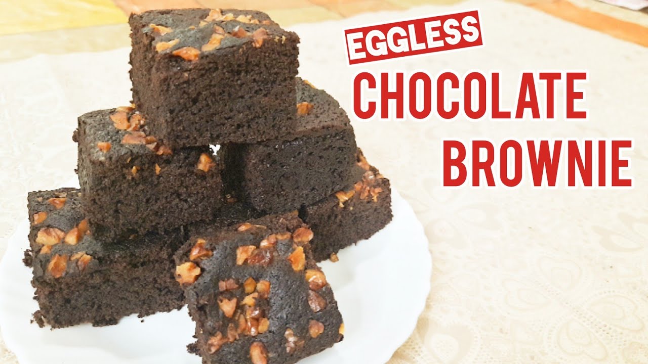 Eggless Chocolate Brownie Recipe Walnut Brownie चॉकलेट ब्राउनी