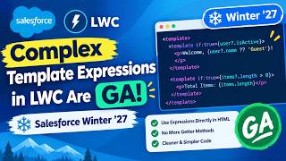Full 🚀 Complex Template Expressions in LWC Are GA! | Salesforce Winter ’27 | @SalesforceHunt Update