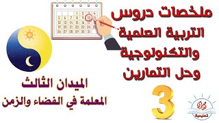 دروس التربية العلمية والتكنولوجية السنة الثالثة ابتدائي مع حل التمارين- المعلمة في الزمن-