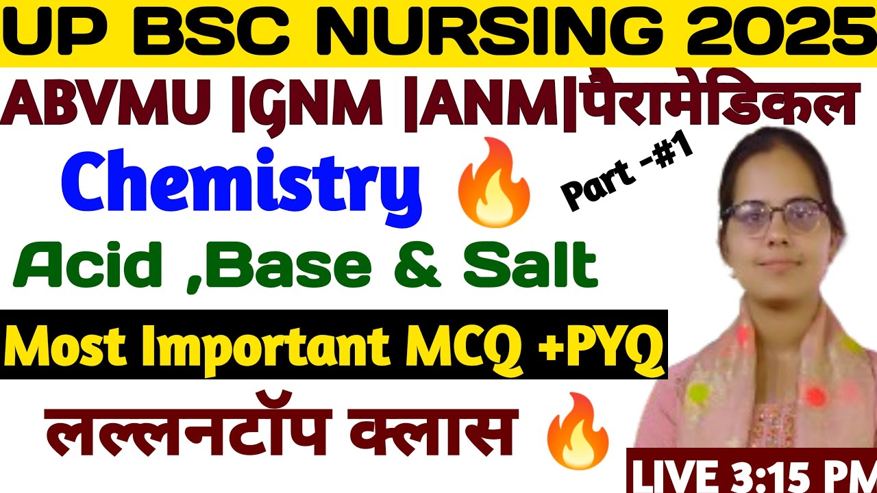 CHAMISTRY CHAPTER WISE MCQ FOR BSC NURSING 2025 EXAM ACID BASE AND chamistry chapter wise mcq for bsc nursing 2025 exam acid base and