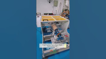 Single station twisted #paperbag handle paper rope making machine