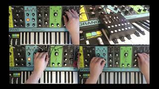 I made a fugue on Moog Grandmother and Wingie2😄