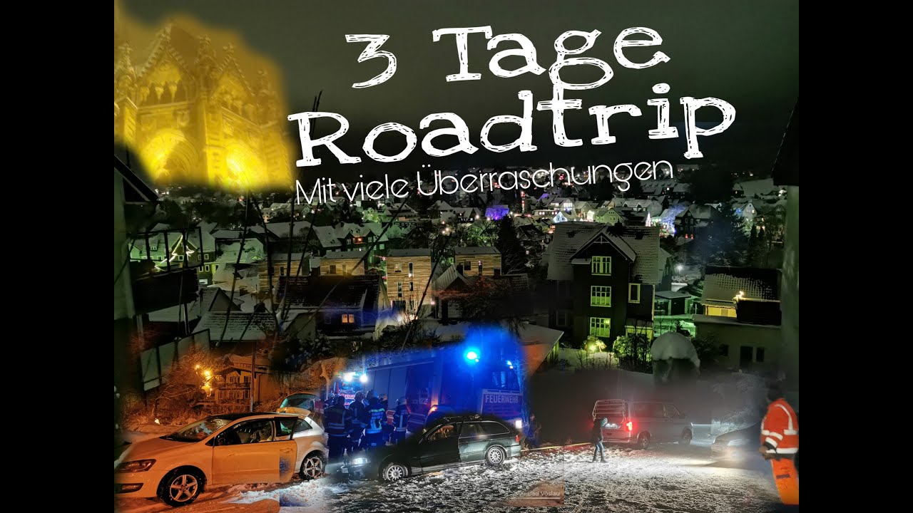 3 tage Roadtrip im Schnee