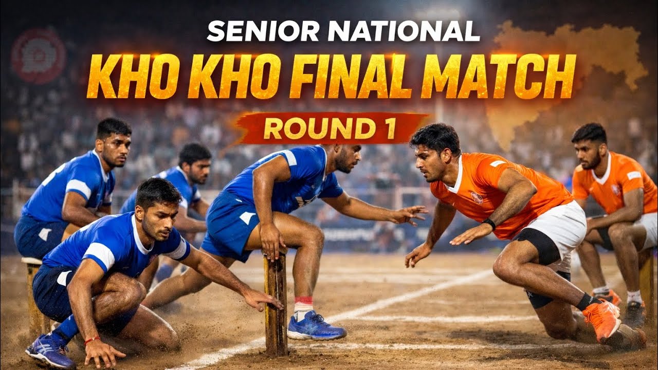 Indian Railways Vs Maharashtra Senior National KHO KHO FINAL MATCH ROUND 1  SUPER MATCH