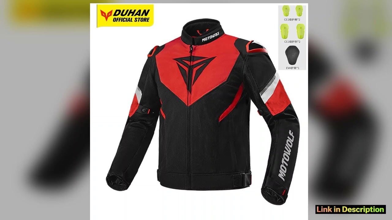 Motorcycle Jacket Summer Breathable Moto Riding Jacket Wearresistant Motorbike Jacket Detachable