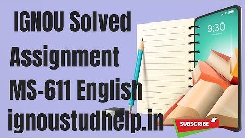 IGONU MS-611 Solved Assignment 2021-22