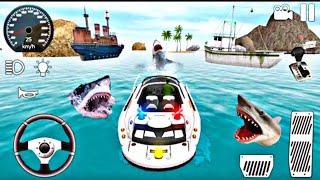 American boat lifeguard rescue العاب شرطة الاطفال لعبة قارب الشرطة يخت الشرطة الحقيقي screenshot 3