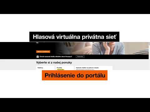 Hlasová virtuálna privátna sieť - Prihlásenie do portálu