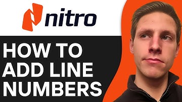 How To Add Line Numbers To PDF Nitro Pro | Easy & Fast