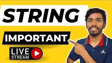 String Computer Class 10 ICSE Crash course java 10