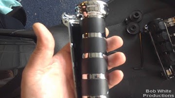 Installing the Kuryakyn ISO grips on a Spyder RT