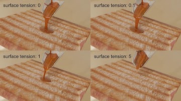 Blender 2.82 mantaflow surface tension test