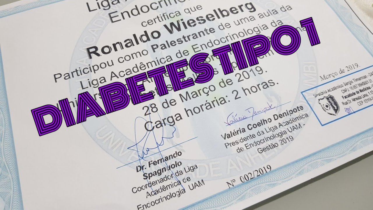 aula sobre diabetes tipo 1