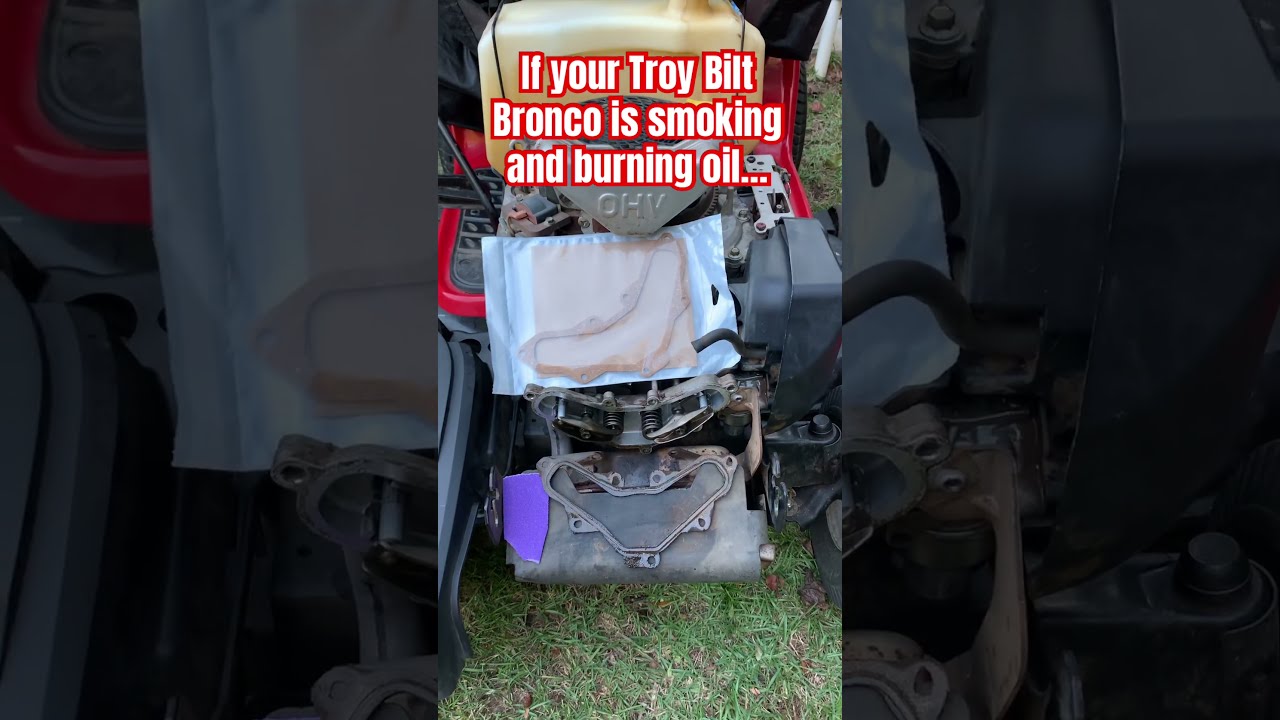 Troy Bilt Bronco Burning Oil Check This First With Kohler Courage 18 Horsepower Engine Mower Diy