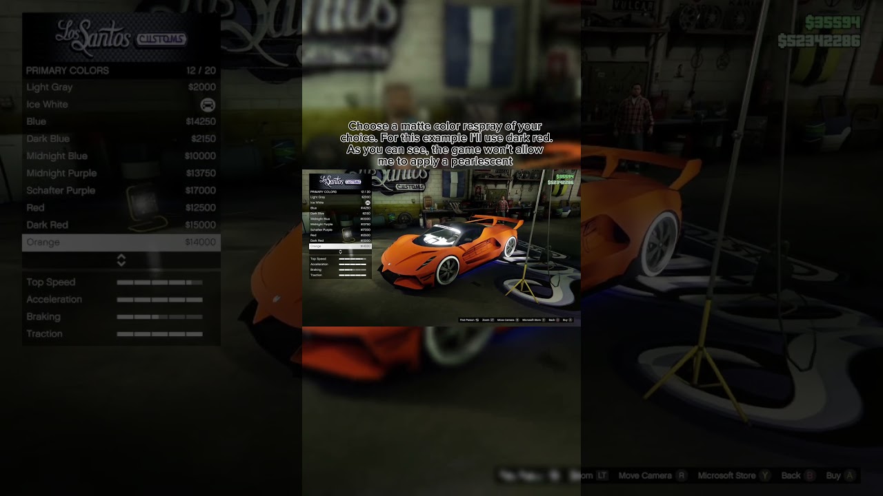 This is how to get a matte pearlescent paint job in less than a minute! (GTA Online)