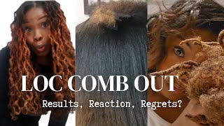 Loc Comb Out Final Results After 7 year Loc Journey  #locs #naturalhair #loccombout #locjourney