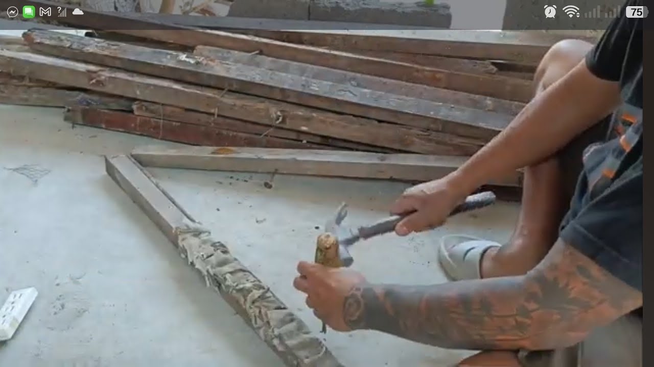 DIY Door Made from Scrap Materials pinaganda ng Resin at WooD Stain