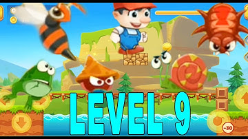Super Bino Go Jump and Run  Game Start  Level 9  | (Android,ios free games) | Gameplay Walkthrough