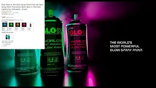 GLO X Clear Glow in the Dark Blue Review