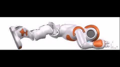 Simulated Nao Robot executing optimized Projected Profile crawl gait