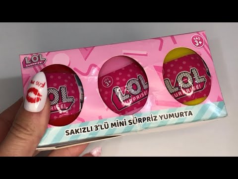 3 ‘lü MİNİ LOL SÜPRİZ YUMURTA 😻 triple mini lol surprise eggs💯🥚