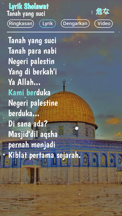 sholawat Tanah Yang Suci #palestina