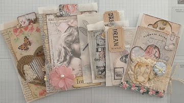 Decorated Glassine bags, show and tell.