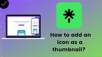 How to add an icon as a thumbnail on Linktree?