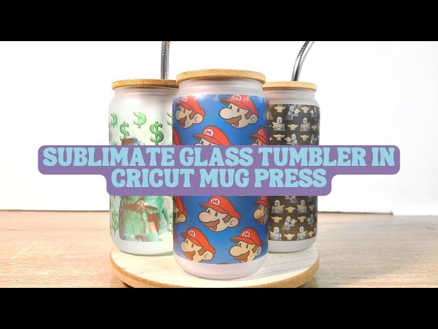 How to Sublimate Glass Tumblers - Well Crafted Studio