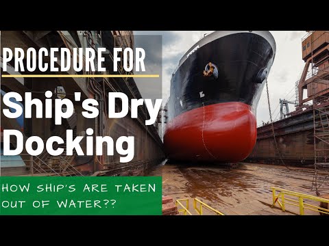 Dry Docking a Ship #drydocking #shiprepair #maritime