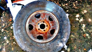 PAINTING CAR WHEELS WITHOUT REMOVING TIRES