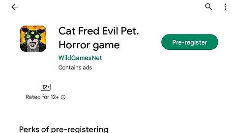 cat fred Evil pet | horror game | pre-register