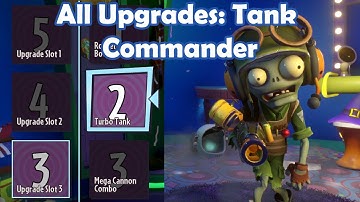 All Upgrades: Tank Commander - Loads of Variants PvZ Gw2 Mod