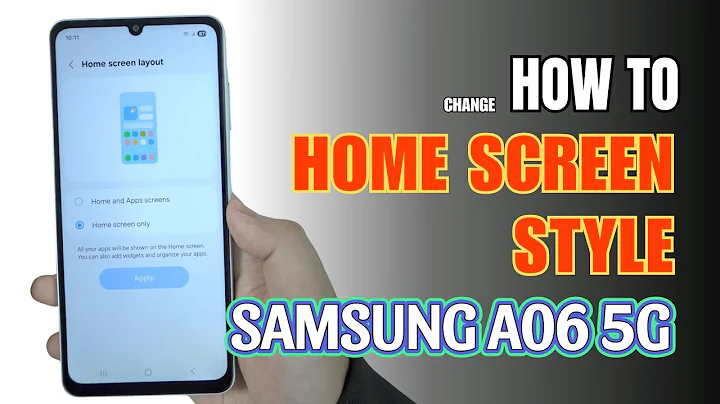 How to change Home Screen style on Samsung Galaxy A06 5G