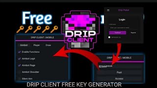 NEW DRIP CLIENT FREE KEY GENERATOR 🔐. FREE FREEE ALL PHONE WORKING #dripclient #cyborg