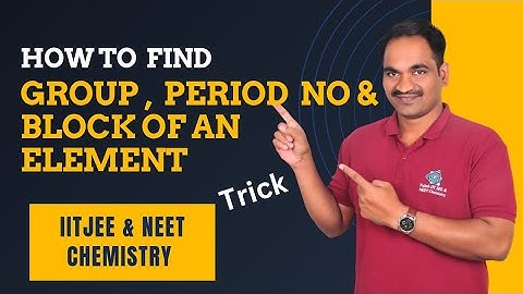 How to find  group,period no & block of an element  in periodic table #chemistry #jee #neet