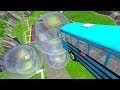 Jumping In Big Giant Glass Balls High Speed Car Jumps BeamNG drive