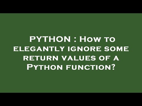 PYTHON : How