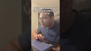 Copying code from Coding Tutorials #coding #softwareengineer #programming #funny
