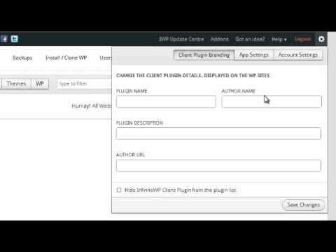 InfiniteWP - Addon - Client Plugin Branding