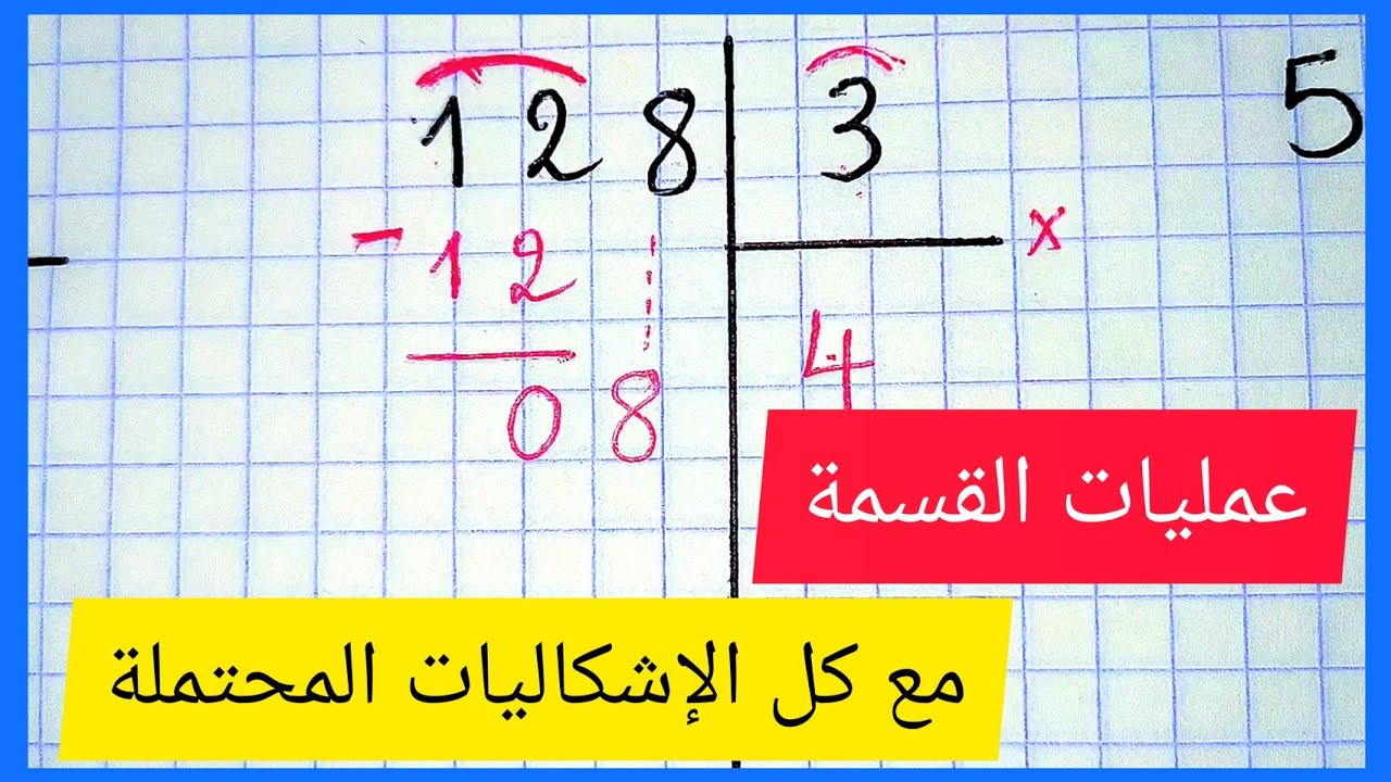 عمليات القسمة على رقم واحد مع كل الإشكاليات المحتملة